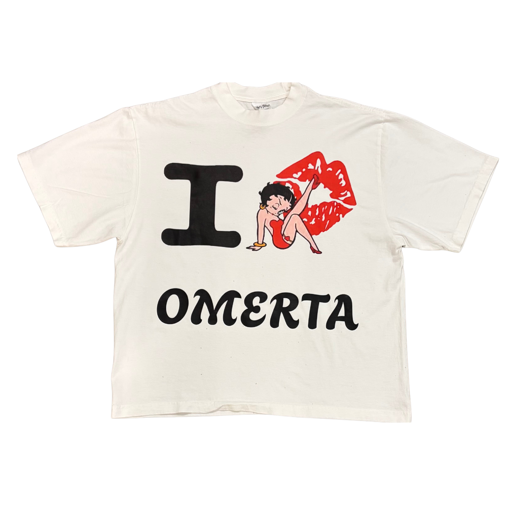 “I ❤️ Omerta” Heavyweight T-shirt